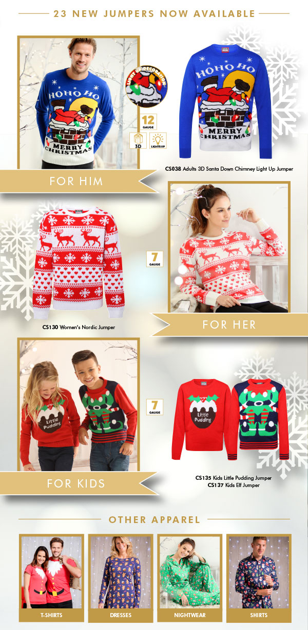 Christmas jumpers and xmas gifts