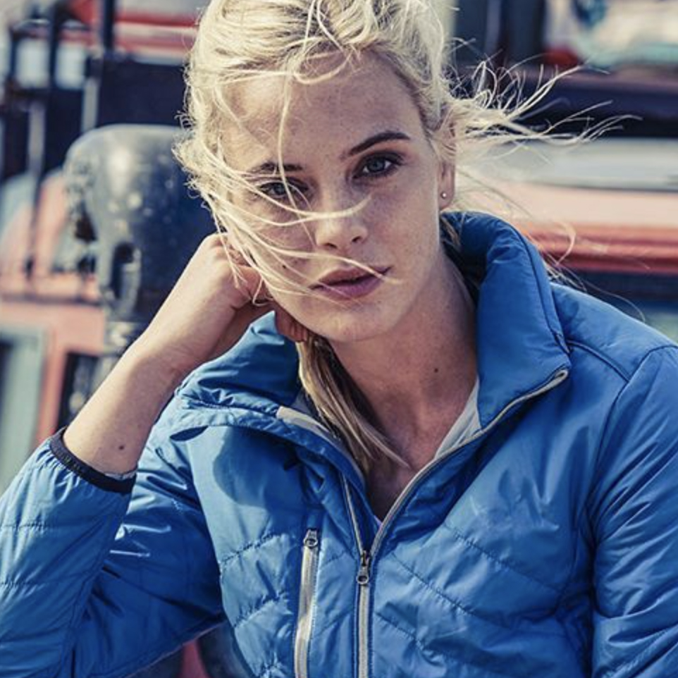 Lightweight quilted puffa jacket